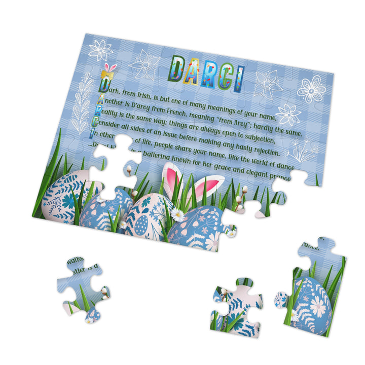 Namesakes Acrostic Poem Jigsaw Puzzle - Easter Eggs