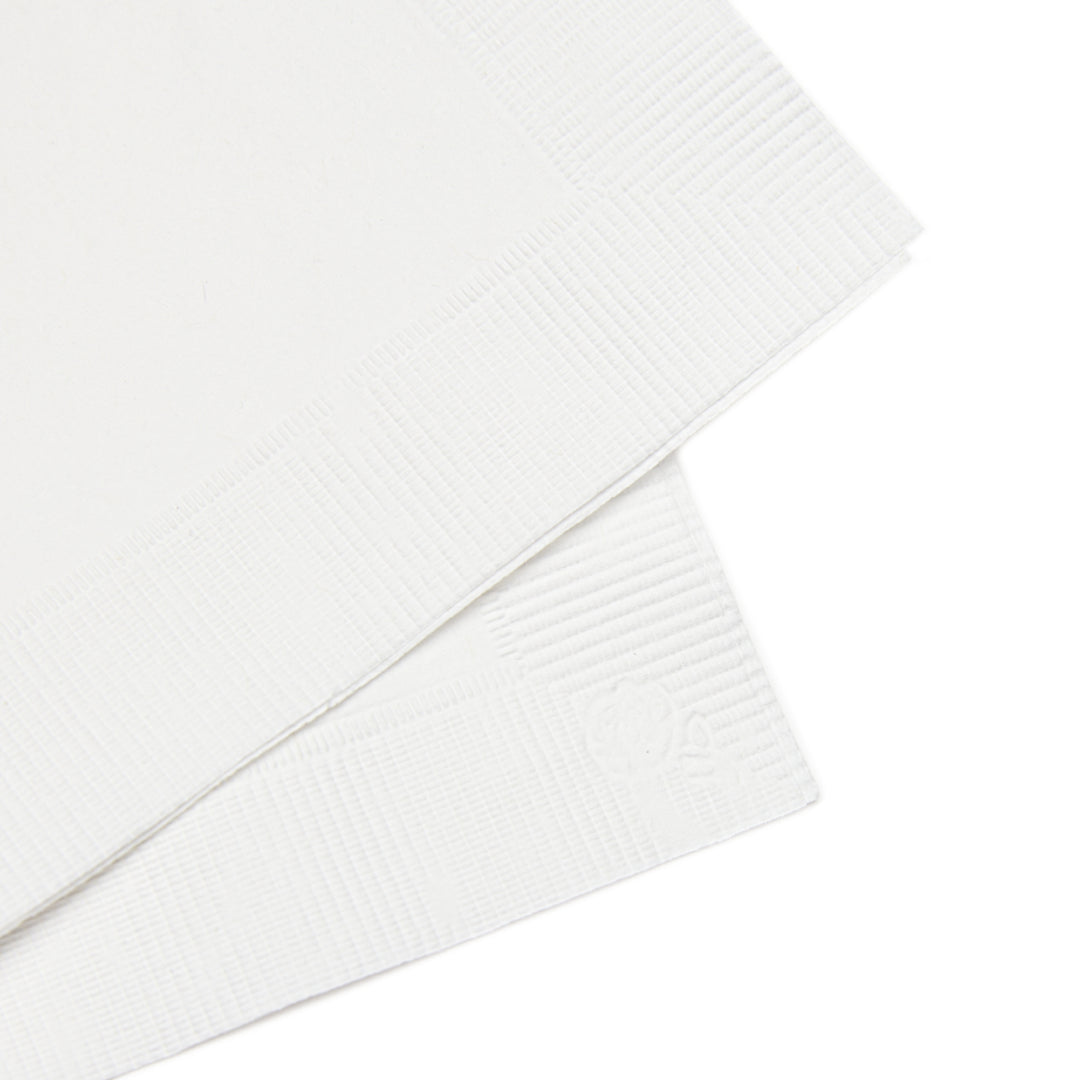 Baby Steps "It's a Girl" White Coined Napkins