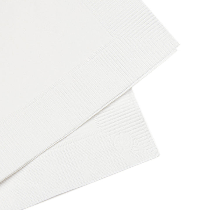 Baby Steps "It's a Girl" White Coined Napkins