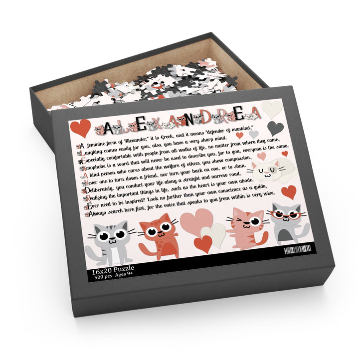 Namesakes, Acrostic Puzzle - Kitty Design