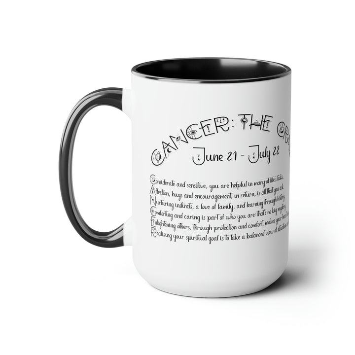 Written in the Stars Two-Tone Coffee Mugs - 15oz - Cancer