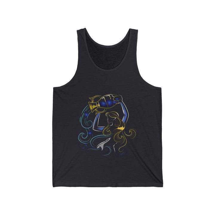 “Aquarius” Acrostic Poem Unisex Jersey Tank
