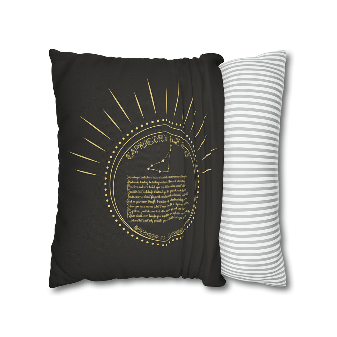 Written in the Stars Pillowcase/Cover Spelling Out "Capricorn"