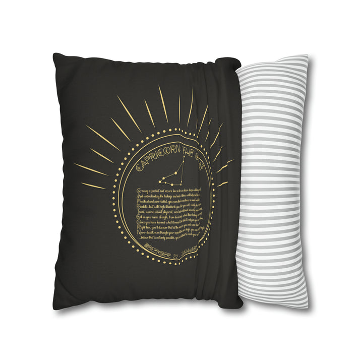 Written in the Stars Pillowcase/Cover Spelling Out "Capricorn"