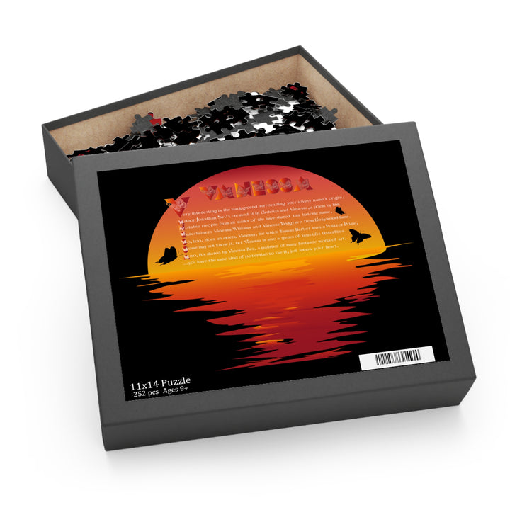 Namesakes Acrostic Poem Name Puzzle - Sunset-Butterflies