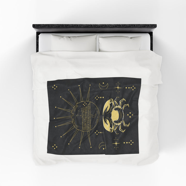 Cancer Acrostic Poem Velveteen Blanket