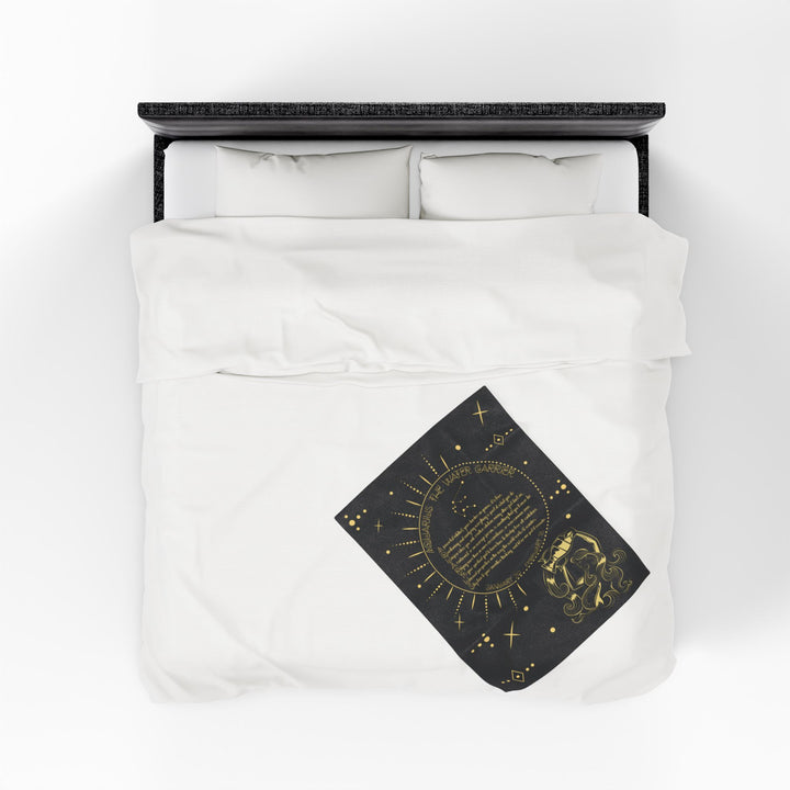 Aquarius Acrostic Poem Velveteen Plush Blanket