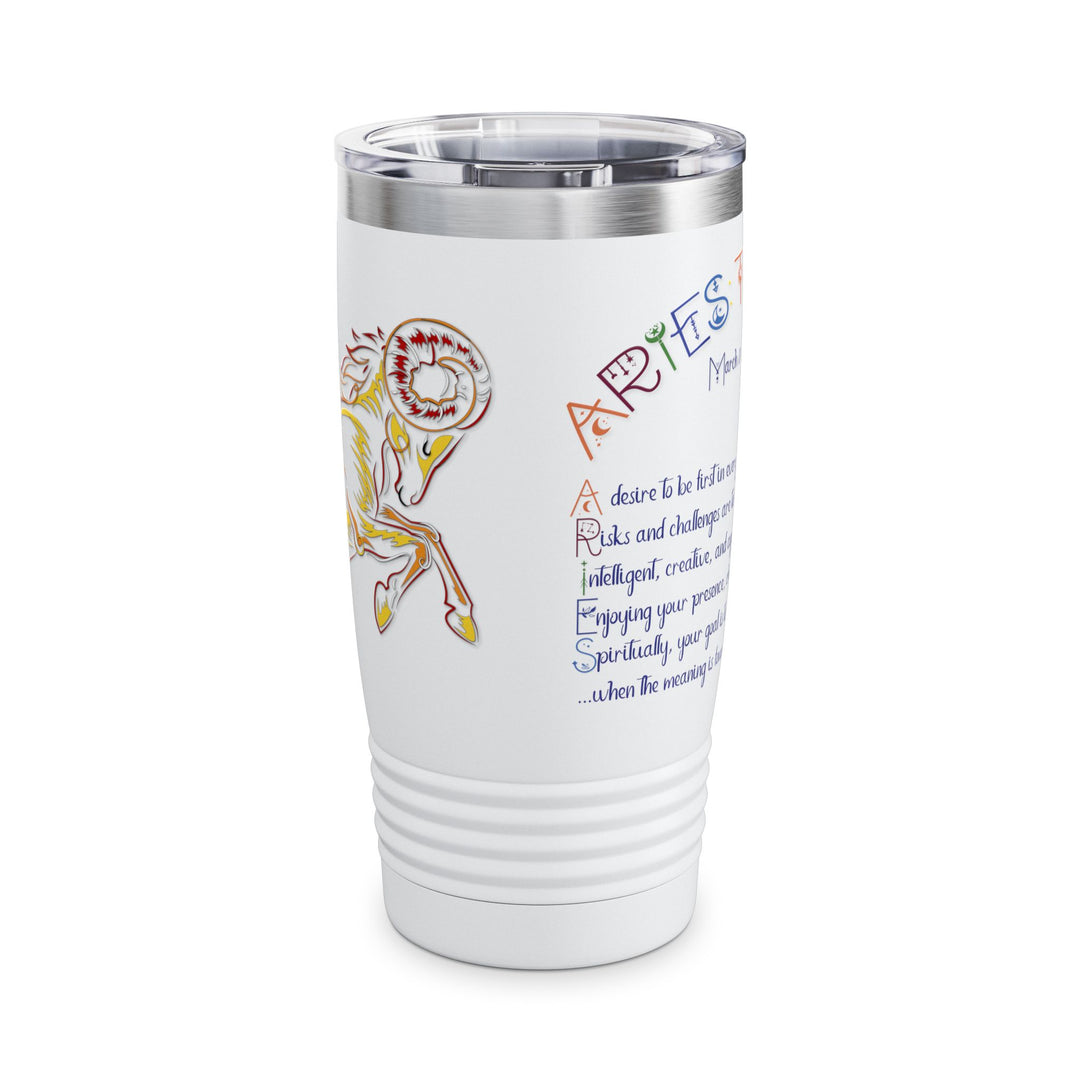 Aries Acrostic Poem Ringneck Tumbler - 20oz