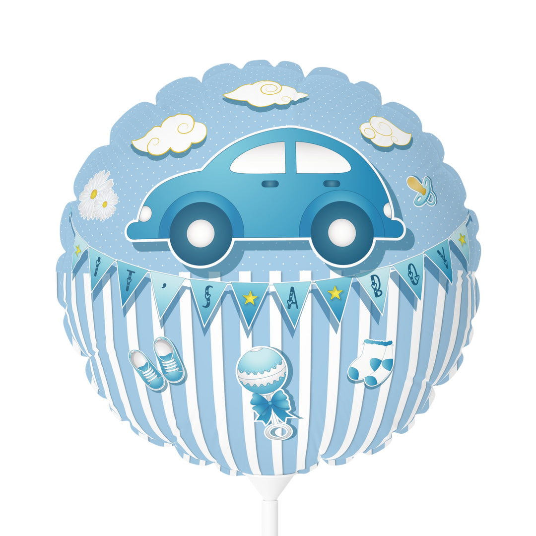 It's a Boy 11" Acrostic Poem Balloon  -  Stripes-Car No Personalization