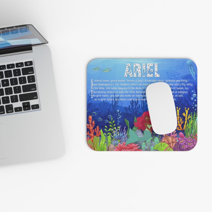 Namesakes Acrostic Poem Mouse Pad - Mermaid