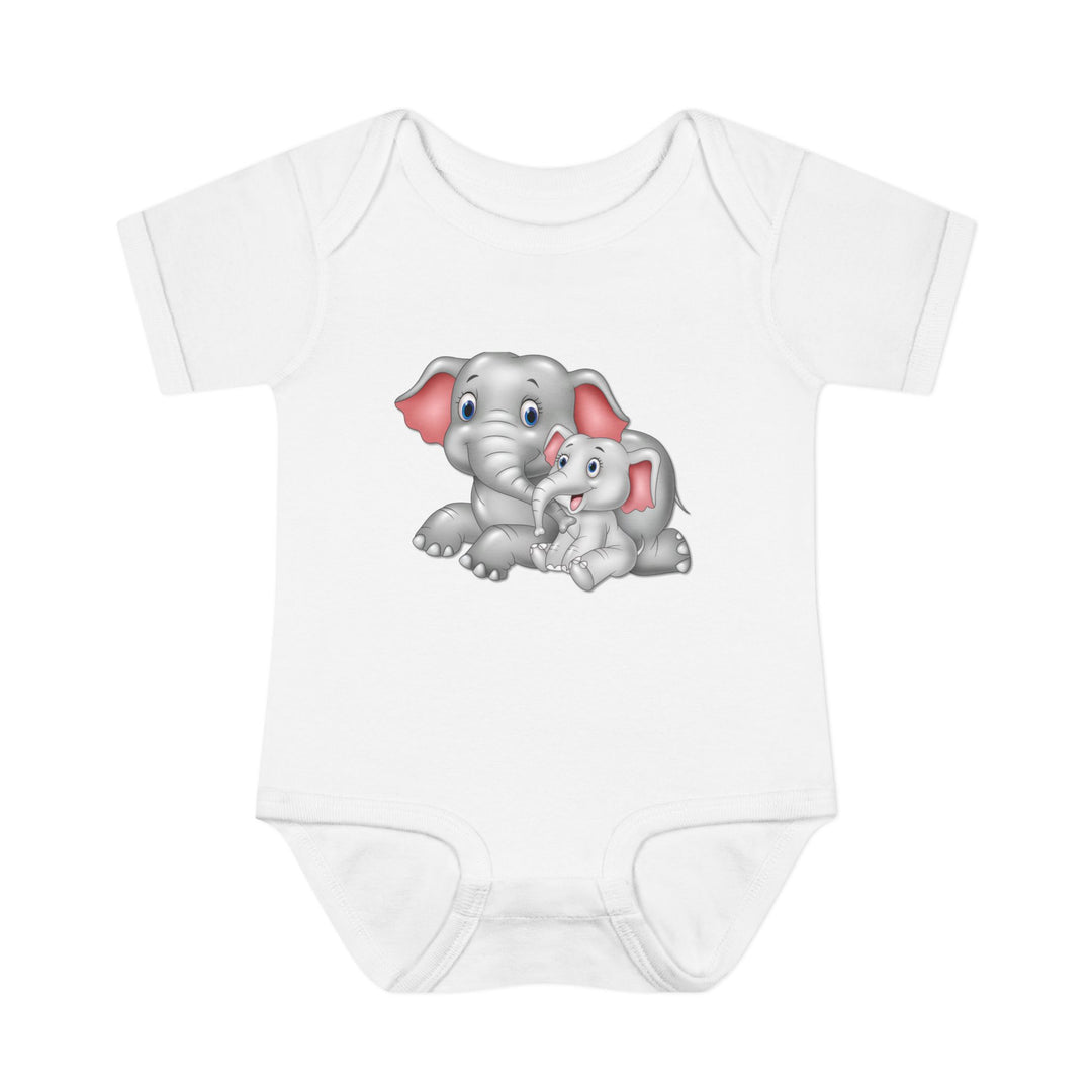 Baby Steps "It's a Girl" Acrostic Poem Bodysuit - Mommy & Baby Elephant