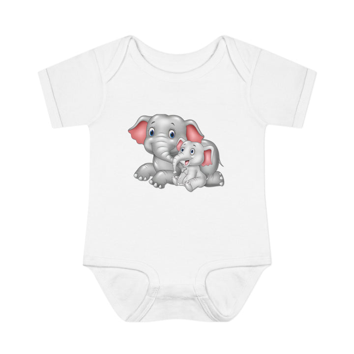 Baby Steps "It's a Girl" Acrostic Poem Bodysuit - Mommy & Baby Elephant
