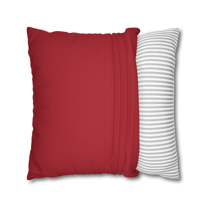 "Learn" Acrostic Poem Pillow Cover from "Learn, Lead, Believe" - Red