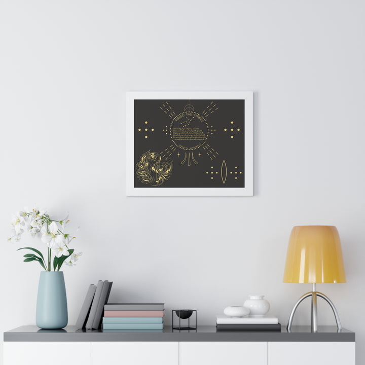 Written in the Stars Framed Acrostic Poem Print - Virgo