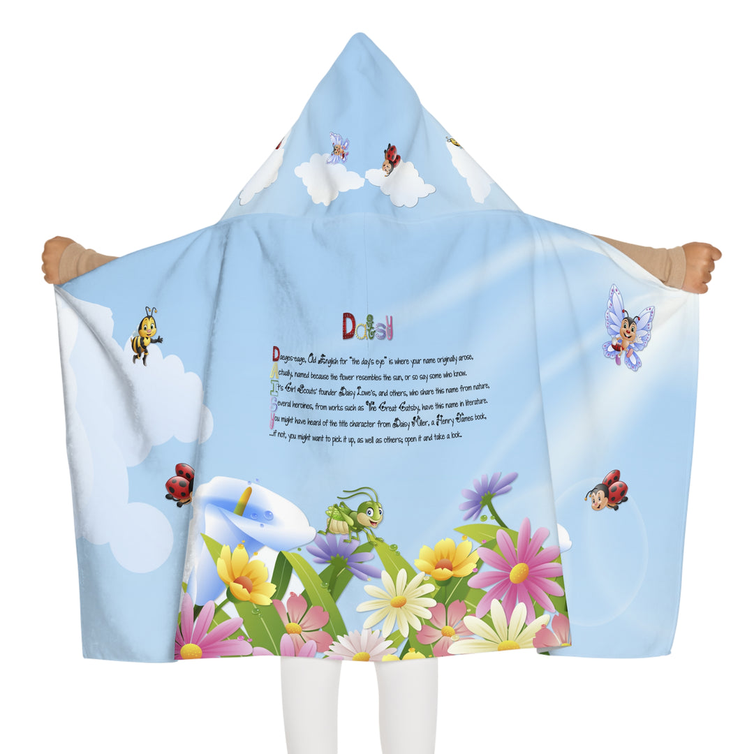 Namesakes Youth Hooded Towel - Flowers and Insects