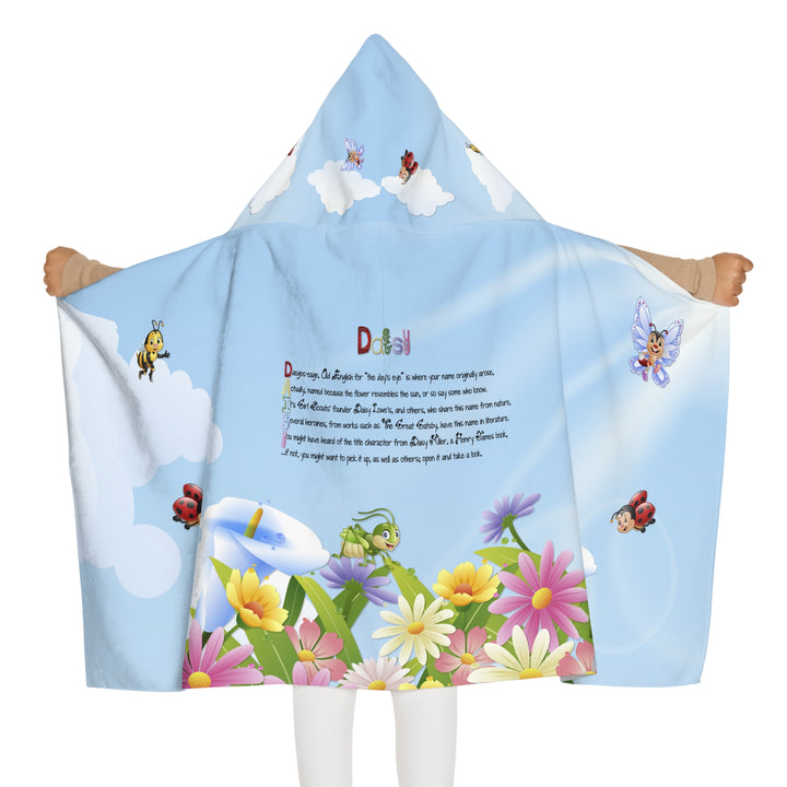 Namesakes Youth Hooded Towel - Flowers and Insects