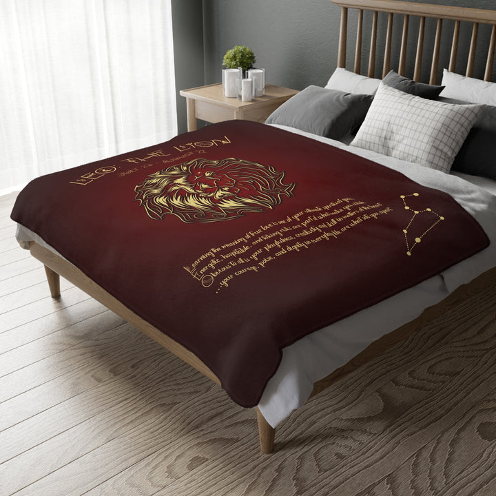 Leo Velveteen Microfiber Blanket (Two-sided print)