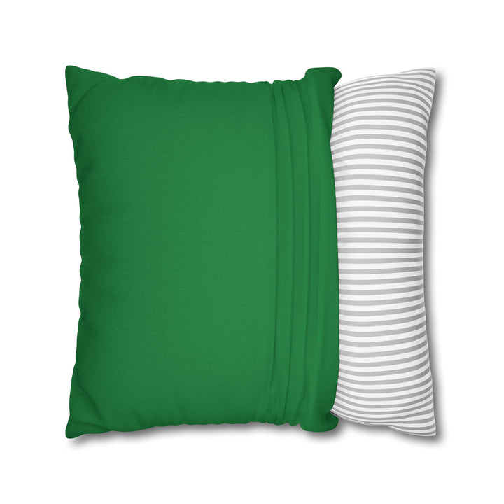 "Believe" Acrostic Poem Pillow Cover from "Learn, Lead, Believe" Collection - Green