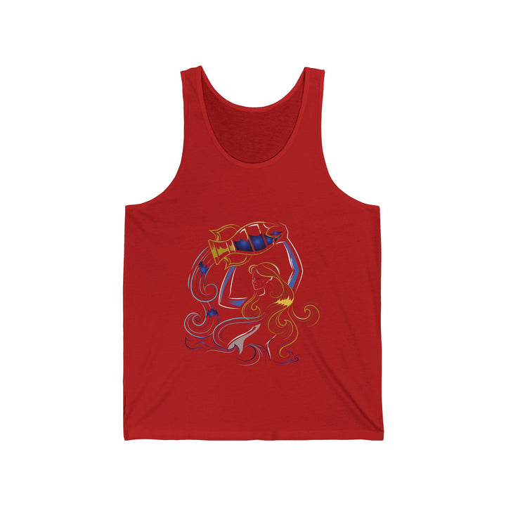 “Aquarius” Acrostic Poem Unisex Jersey Tank