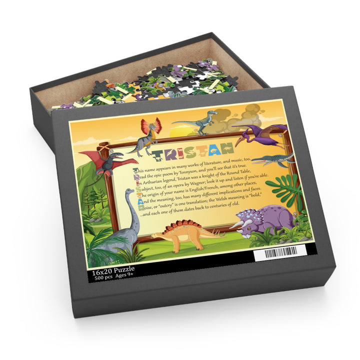 Namesakes Acrostic Name Poem Puzzle - Dinosaurs Design