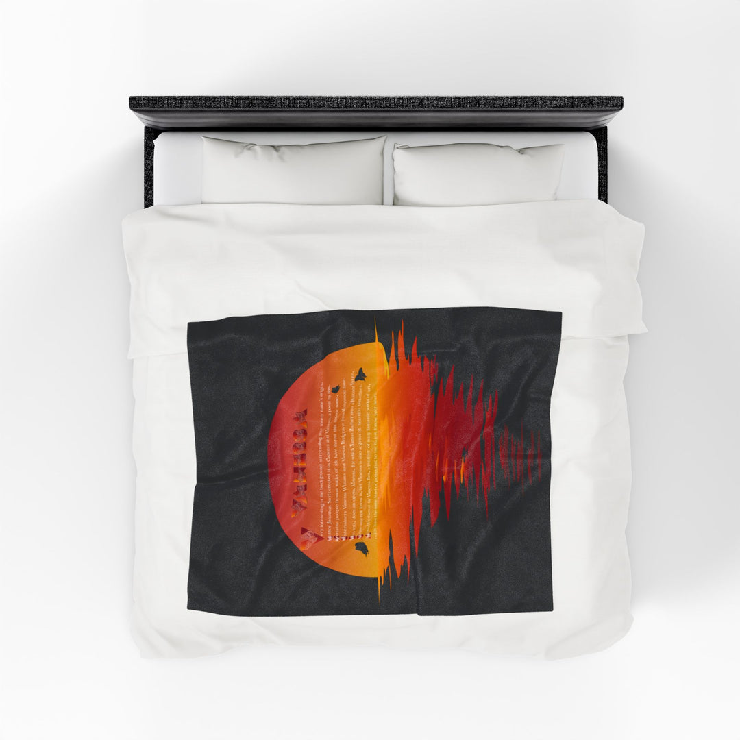 Namesakes  Acrostic Poem on Velveteen Plush Blanket - Sunset Reflection