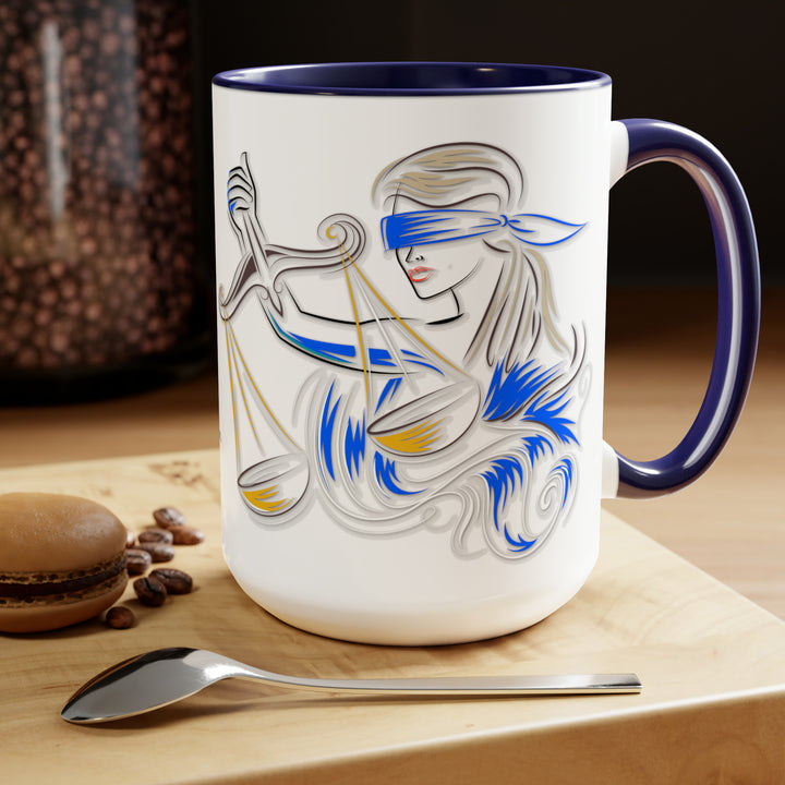 Written in the Stars Two-Tone Coffee Mugs - 15oz - Libra