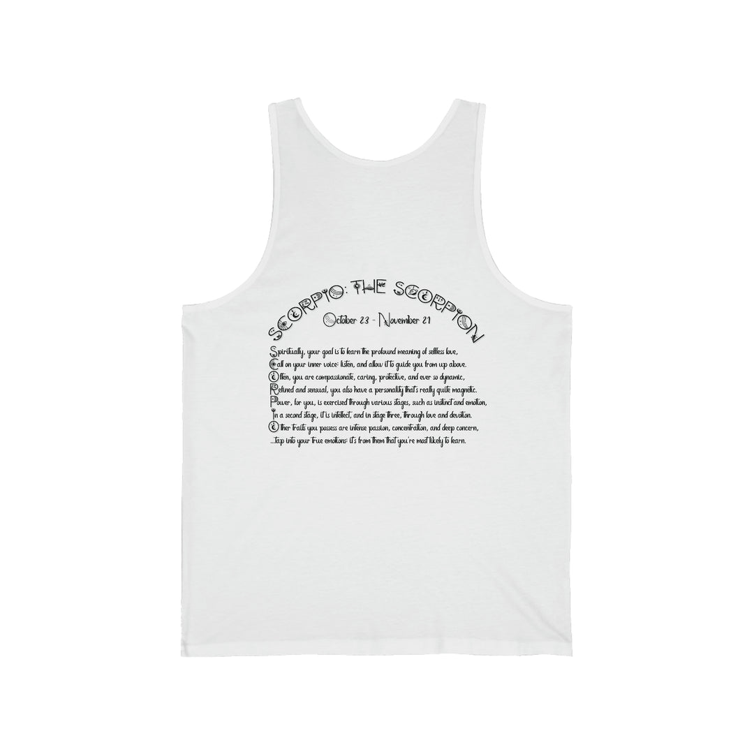 Written in the Stars Unisex Jersey Tank - Scorpio