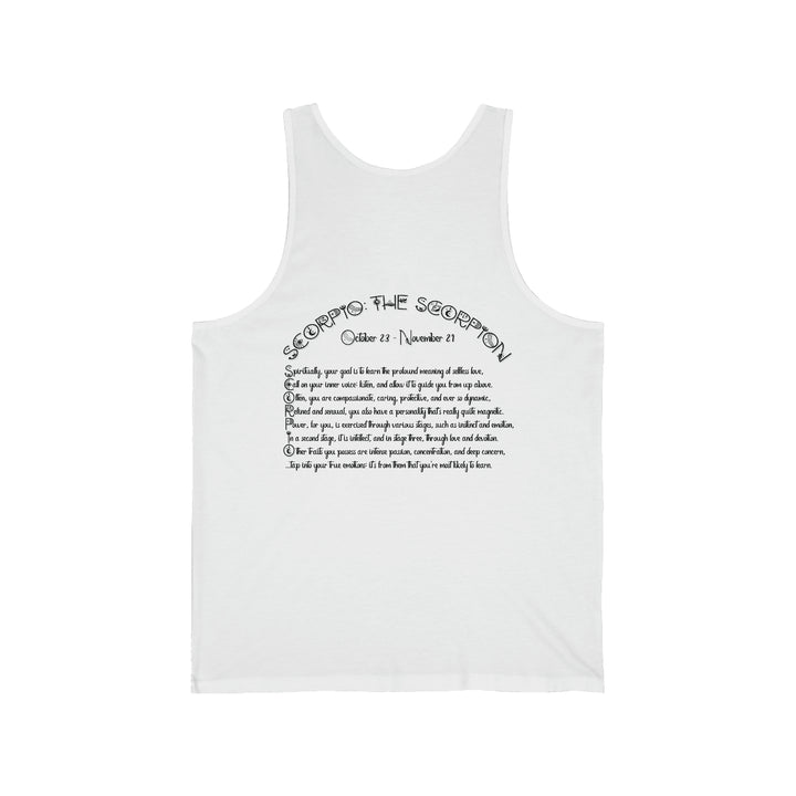 Written in the Stars Unisex Jersey Tank - Scorpio