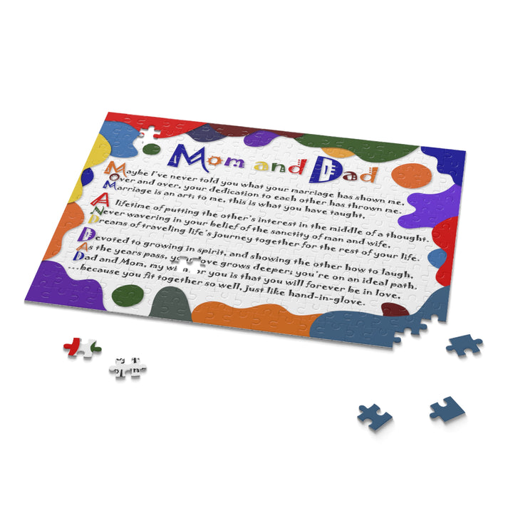 It's Just a Phrase "Mom and Dad" Acrostic Poem Jigsaw Puzzle