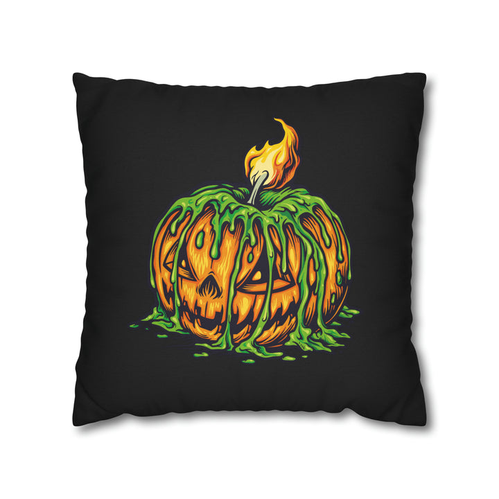 Acrostic Poem on Creepy Pumpkin Pillow