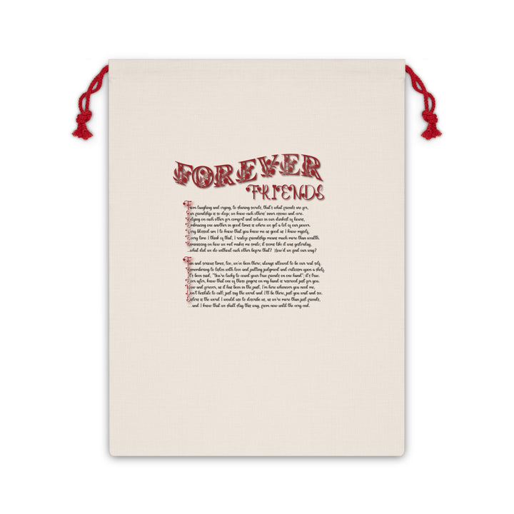 Forever Friends Acrostic Poem Gift Bag - Red