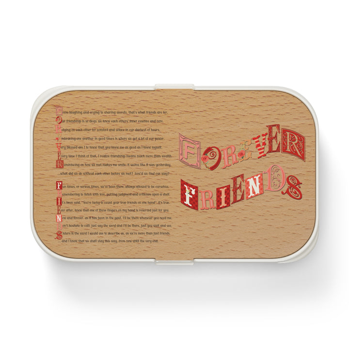 Add White Background - Forever Friends Acrostic Poem Bento Lunch Box Fun Font
