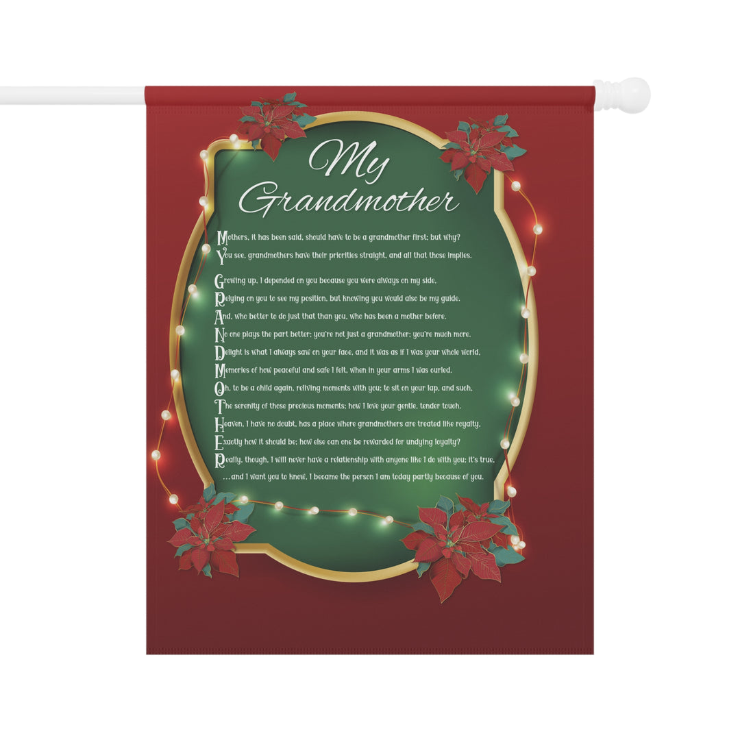 CHANGE GRAPHIC Grandmother Acrostic Poem outdoor/Garden Banner