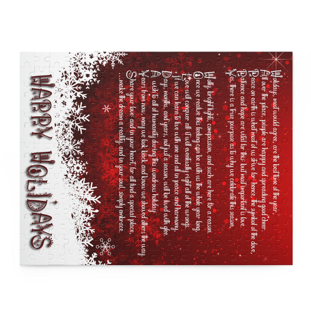 It's Just a Phrase "Happy Holidays" Acrostic Puzzle
