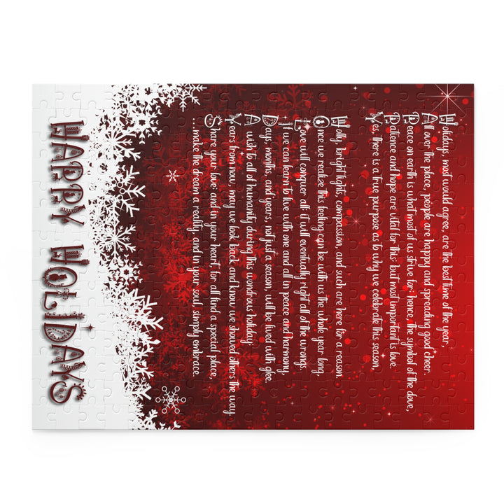 It's Just a Phrase "Happy Holidays" Acrostic Puzzle