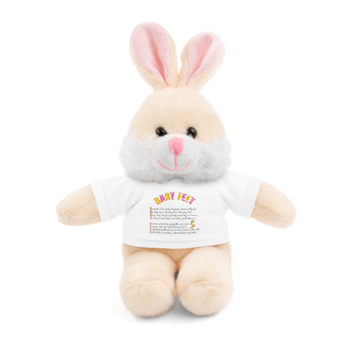 Baby Steps Stuffed Animals with Tee - Baby Feet - Gold Footprints