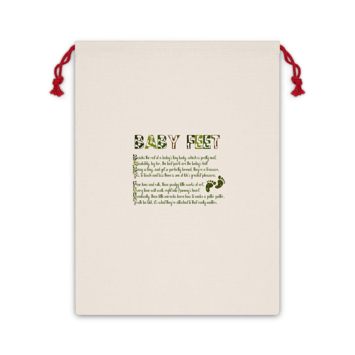 Baby Feet Acrostic Poem Gift Bag - Camo