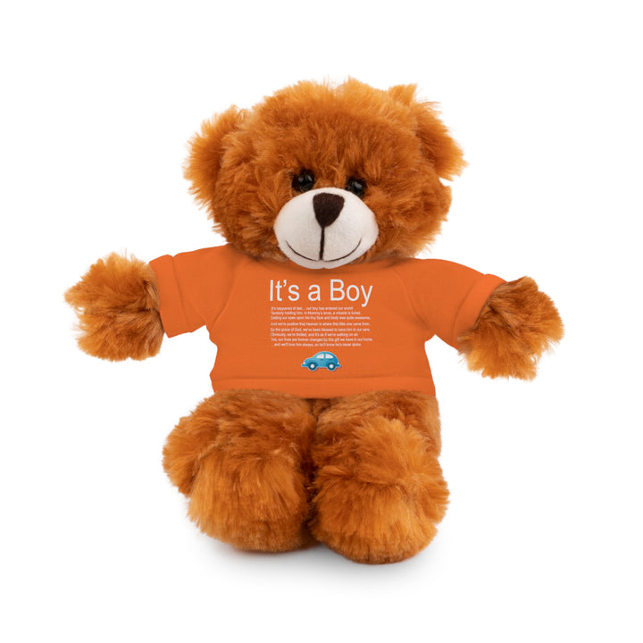 It's a Boy Acrostic Poem Stuffed Animal Collection with T-Shirt - Car