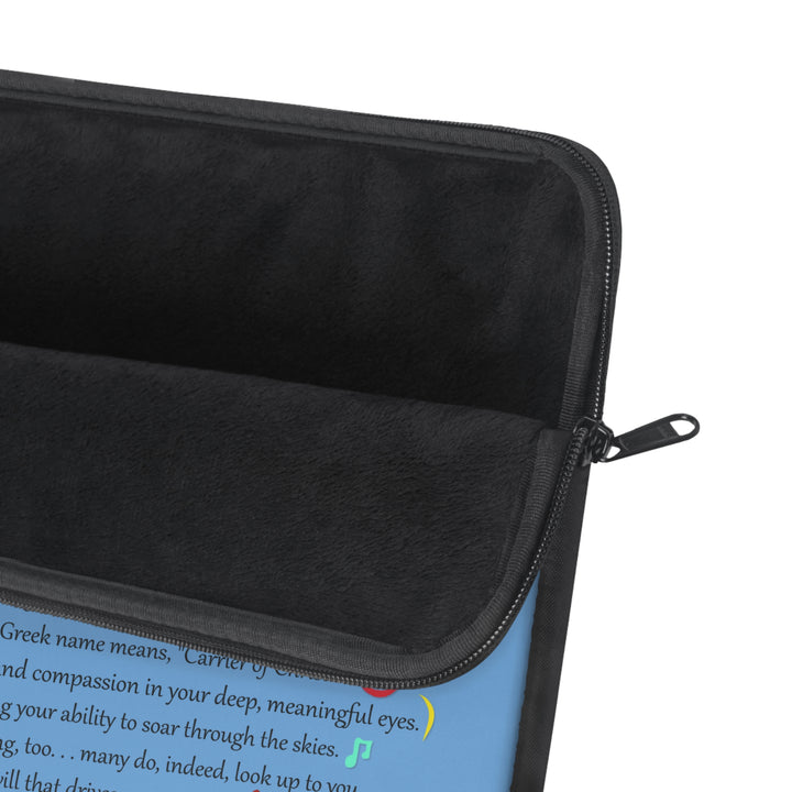 Namesakes  Acrostic Poem Laptop Sleeve