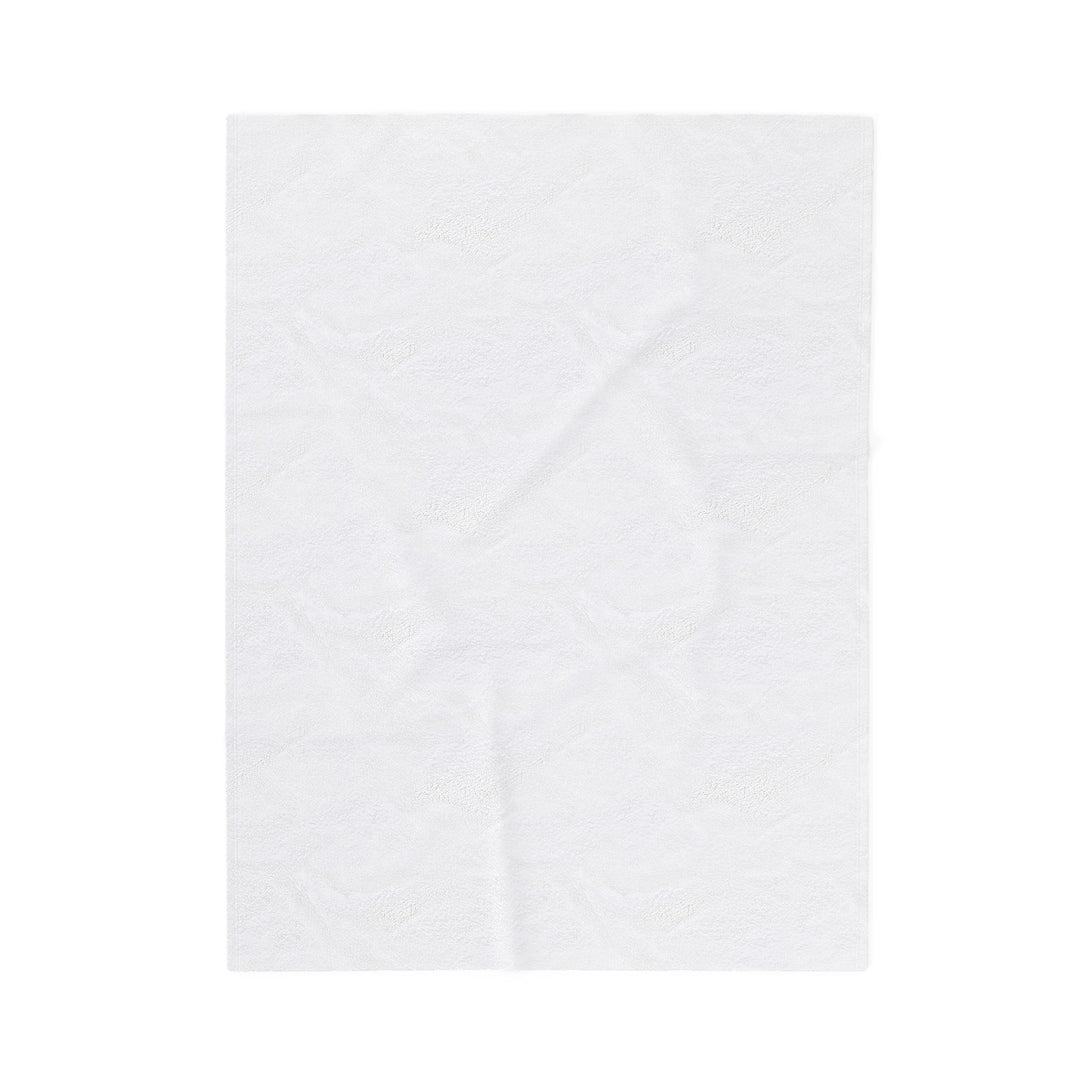 Mother-in-Law Acrostic Poem Velveteen Plush Blanket - Transparent Flowers