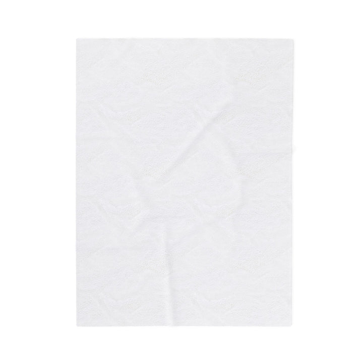 Mother-in-Law Acrostic Poem Velveteen Plush Blanket - Transparent Flowers