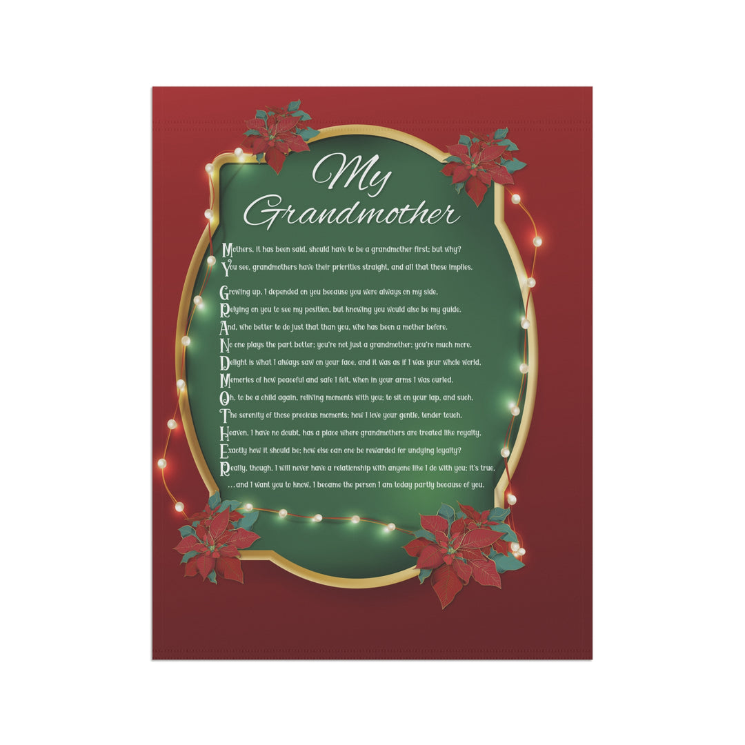 CHANGE GRAPHIC Grandmother Acrostic Poem outdoor/Garden Banner