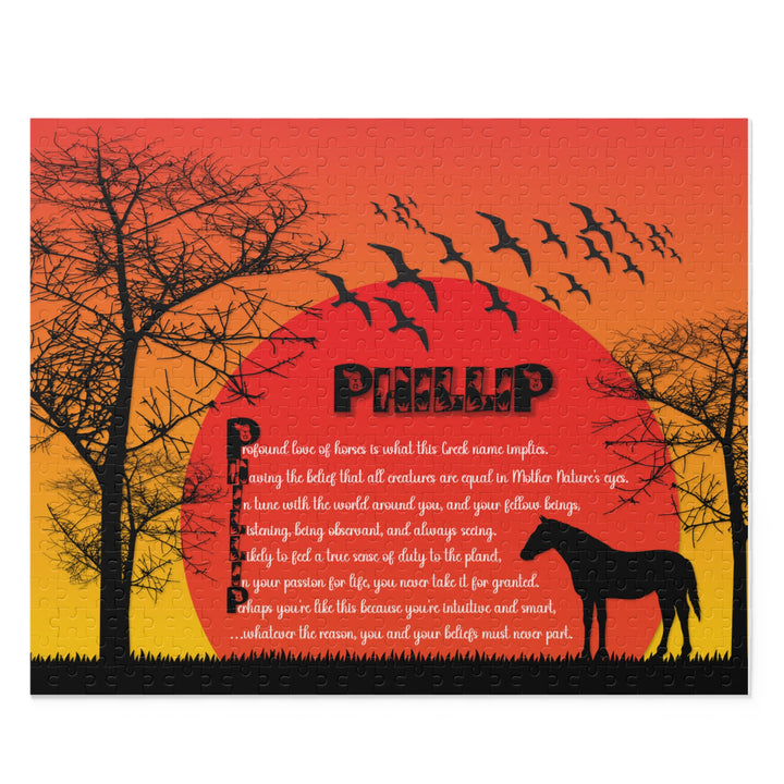 Namesakes Acrostic Poem Name Puzzle - Horse Design