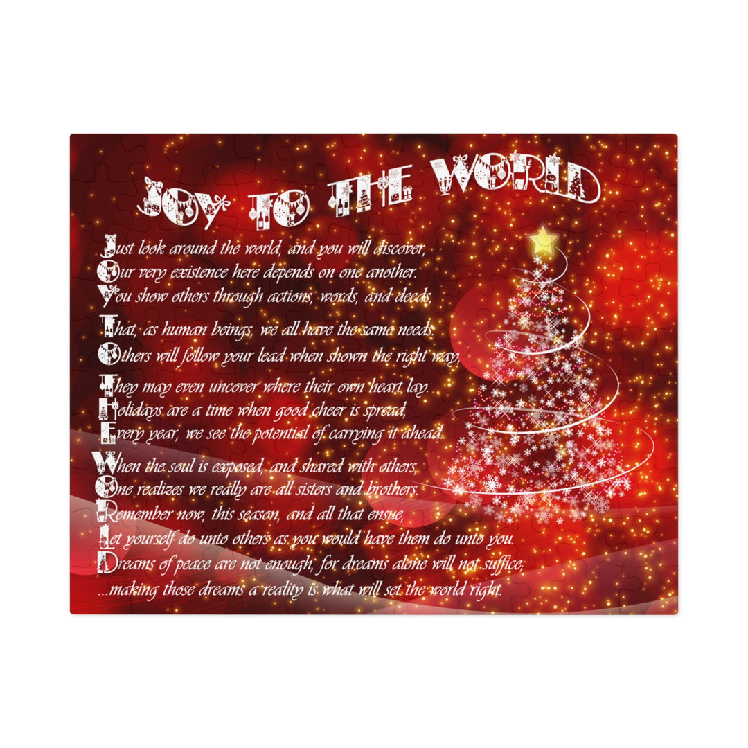 Joy to the World Acrostic Poem Puzzle - Swirl- Tin Box