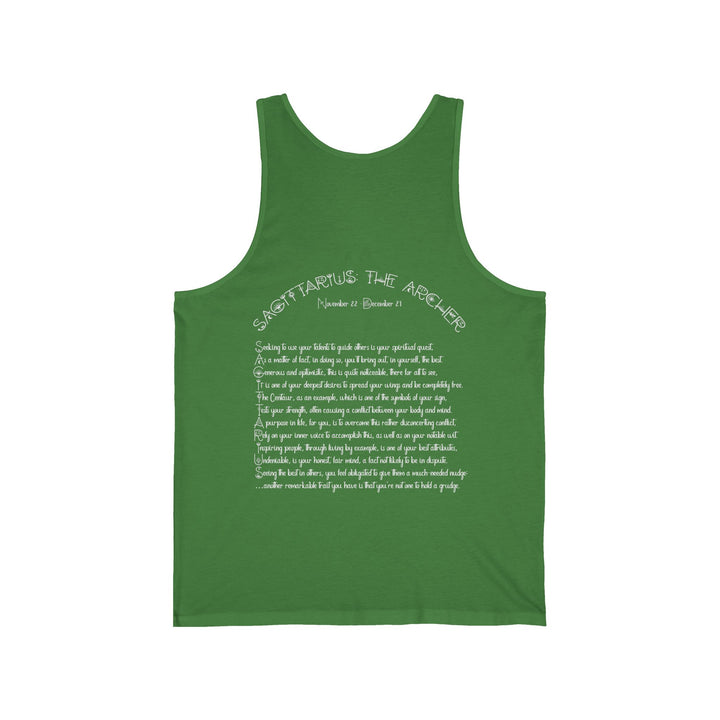 “Sagittarius” Unisex Acrostic Poem Jersey Tank