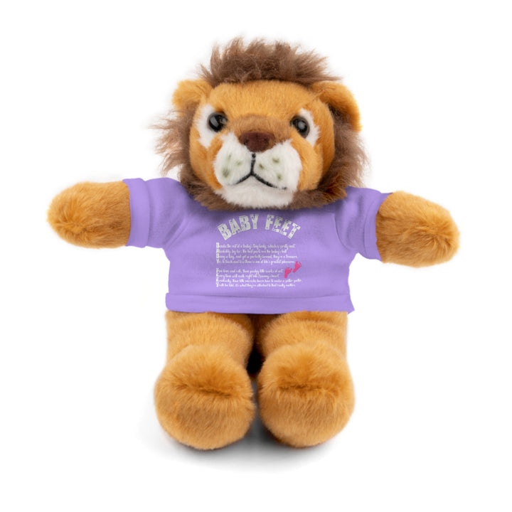Baby Steps Stuffed Animals with Tee - Baby Feet - Pink Footprints