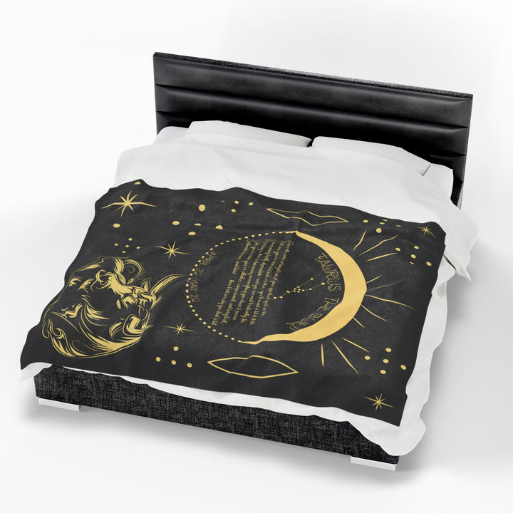 Taurus Acrostic Poem Velveteen Blanket