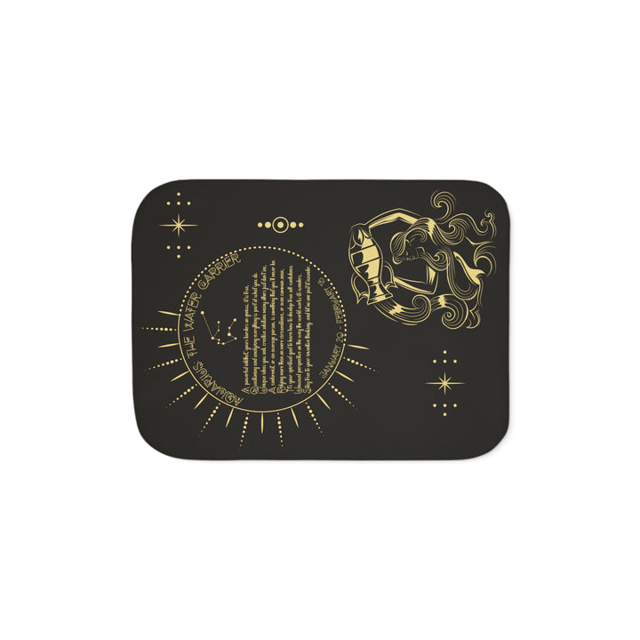Written in the Stars Sherpa Blanket - Aquarius