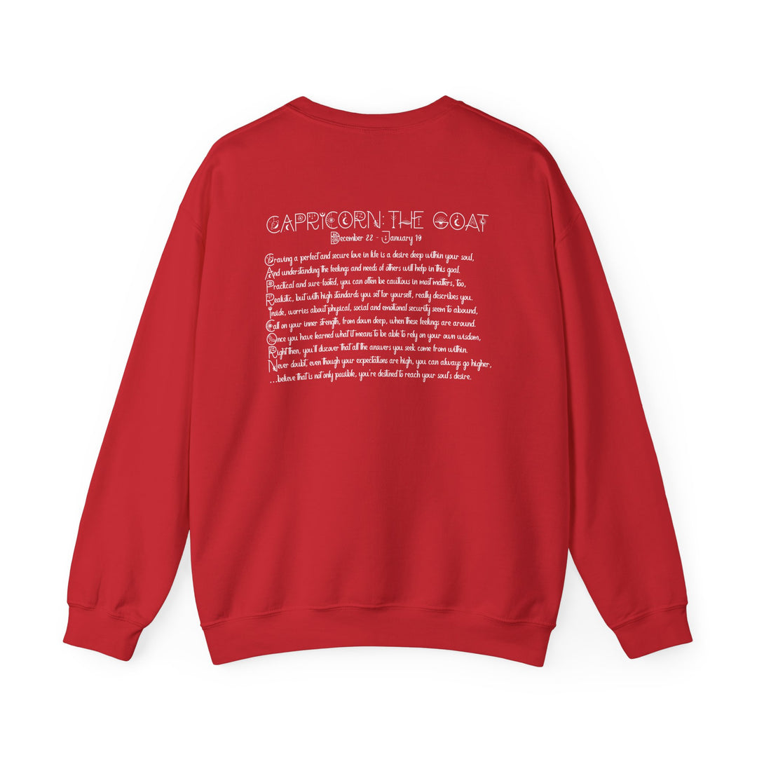 Capricorn Acrostic Poem Astrology Sweatshirt - Unisex