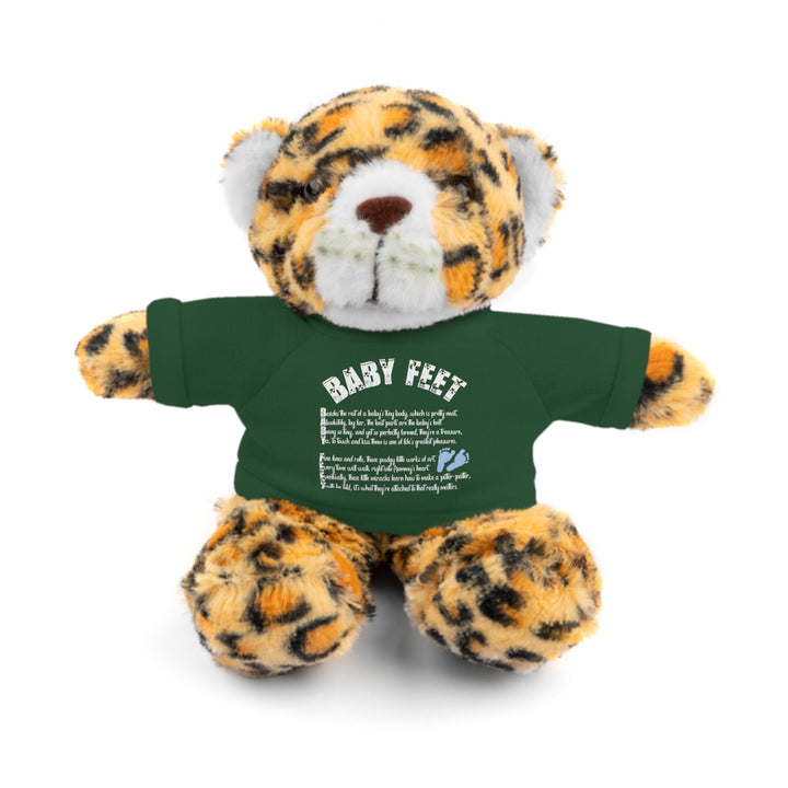 Baby Steps Stuffed Animals with Tee - Baby Feet - Blue Footprints